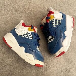 Jordan Kids Blue and Red Sneakers